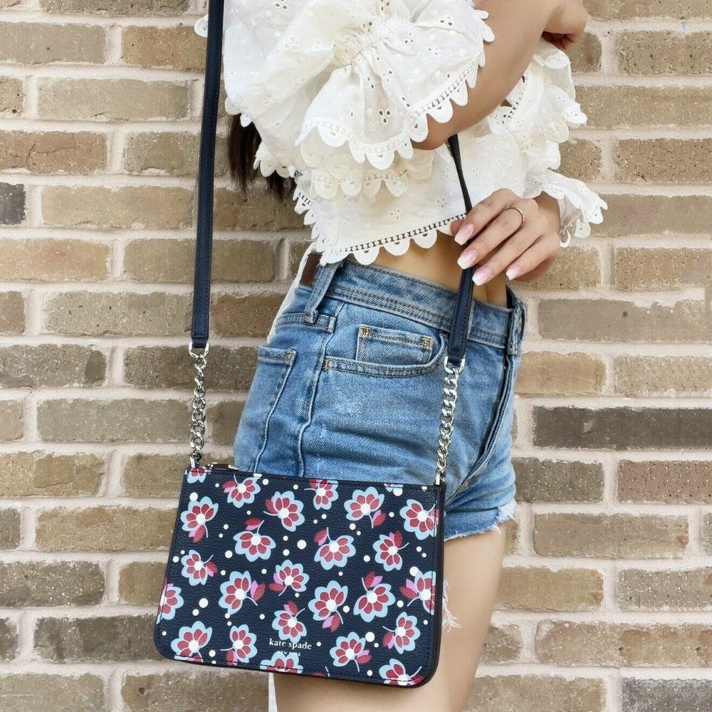 NWT Kate Spade Seaside Blooms Chain Crossbody - Picture 3 of 4